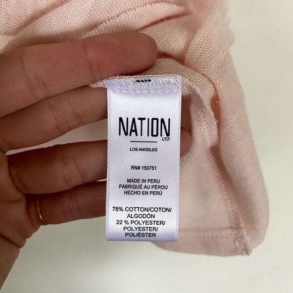 NWT Nation LTD Bea Front Ruffle Tank Top in Pink Size Medium - Picture 6 of 9